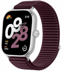 Pasek RabbitMob do Xiaomi Redmi Watch 4/5/6, Mi Band 8 Pro/9Pro, PREMIUM - Bordowy