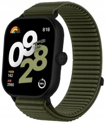 Pasek RabbitMob do Xiaomi Redmi Watch 4/5/6, Mi Band 8 Pro/9Pro, PREMIUM - Oliwkowy