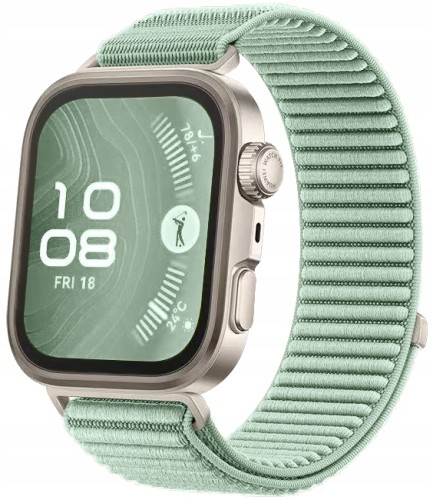 Pasek RabbitMob do Huawei Watch Fit 3/4/4 Pro, Oddychający, PREMIUM NYLON - Miętowy