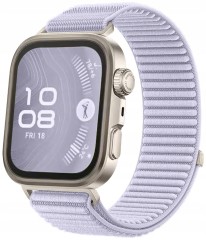 Pasek RabbitMob do Huawei Watch Fit 3/4/4 Pro, Oddychający, PREMIUM NYLON - Lawendowy