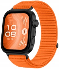 Pasek RabbitMob do Huawei Watch Fit 3/4/4 Pro, Oddychający, PREMIUM NYLON - Pomarańczowy