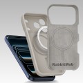 Etui RabbitMob do iPhone 17 Pro, Silikonowe PREMIUM, Case, do MagSafe - Beżowe