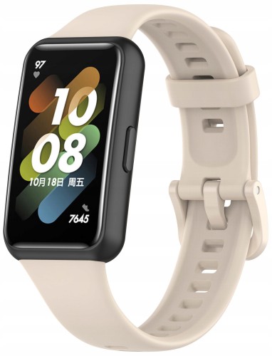 PASEK OPASKA BRANSOLETA RABBITMOB DO SMARTBAND HUAWEI BAND 7 - BEŻOWY