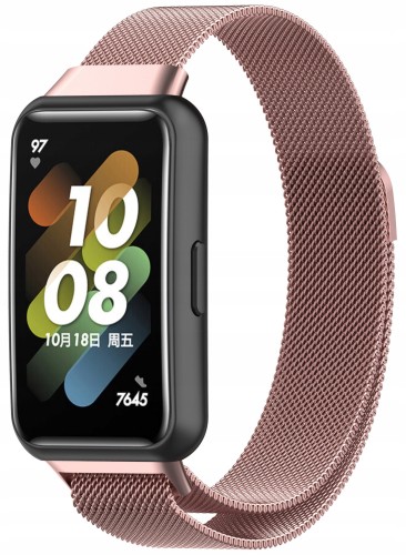 PASEK BRANSOLETA OPASKA RABBITMOB DO SMARTBAND HUAWEI BAND 7 - RÓŻOWY