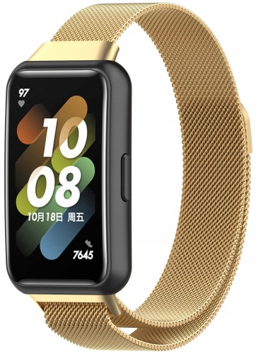 PASEK BRANSOLETA OPASKA RABBITMOB DO SMARTBAND HUAWEI BAND 7 - ZŁOTY