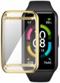 ETUI 2W1 Z OSŁONĄ NA EKRAN 360° DO SMARTBAND HUAWEI BAND 7 - ZŁOTY