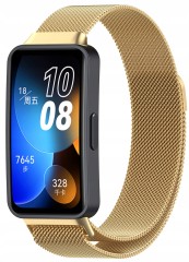 Bransoleta pasek Milanese RabbiMob do Huawei Band 8/9/10 | Złoty
