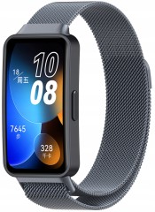 Bransoleta pasek Milanese RabbiMob do Huawei Band 8/9/10 | Grafitowy