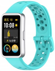 Opaska pasek perforowany RabbitMob do Huawei Band 8/9/10 | Turkusowy