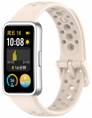 Opaska pasek perforowany RabbitMob do Huawei Band 8/9/10 | Beżowy
