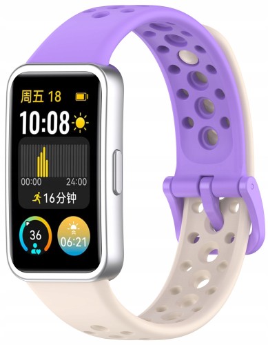 Opaska pasek perforowany RabbitMob do Huawei Band 8/9/10 | Multicolor