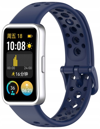 Opaska pasek perforowany RabbitMob do Huawei Band 8/9/10 | Granatowy