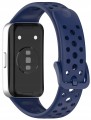 Opaska pasek perforowany RabbitMob do Huawei Band 8/9/10 | Granatowy
