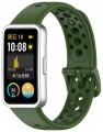 Opaska pasek perforowany RabbitMob do Huawei Band 8/9/10 | Zielony