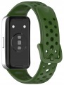 Opaska pasek perforowany RabbitMob do Huawei Band 8/9/10 | Zielony