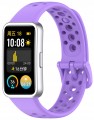 Opaska pasek perforowany RabbitMob do Huawei Band 8/9/10 | Fioletowy
