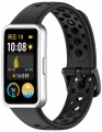 Opaska pasek perforowany RabbitMob do Huawei Band 8/9/10 | Czarny