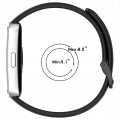 Opaska pasek perforowany RabbitMob do Huawei Band 8/9/10 | Czarny