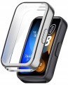 Pełne etui 360° RabbitMob Case 2w1 do Huawei Band 8/9/10 | Srebrny