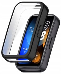 Pełne etui 360° RabbitMob Case 2w1 do Huawei Band 8/9/10 | Czarny