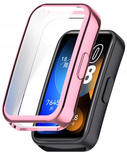 Pełne etui 360° RabbitMob Case 2w1 do Huawei Band 8/9/10 | Różowy