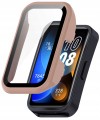 Etui ochronne + SZKŁO HARTOWANE 2w1 do Huawei Band 8/9/10 | Różowy