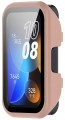 Etui ochronne + SZKŁO HARTOWANE 2w1 do Huawei Band 8/9/10 | Różowy