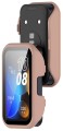 Etui ochronne + SZKŁO HARTOWANE 2w1 do Huawei Band 8/9/10 | Różowy