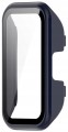 Etui ochronne + SZKŁO HARTOWANE 2w1 do Huawei Band 8/9/10 | Granatowy