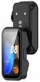 Etui ochronne + SZKŁO HARTOWANE 2w1 do Huawei Band 8/9/10 | Czarny