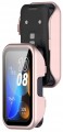 Etui ochronne + SZKŁO HARTOWANE 2w1 do Huawei Band 8/9/10 | Różowy matt