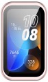 Etui ochronne + SZKŁO HARTOWANE 2w1 do Huawei Band 8/9/10 | Różowy matt