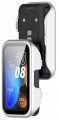 Etui ochronne + SZKŁO HARTOWANE 2w1 do Huawei Band 8/9/10 | Srebrny matt