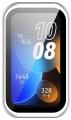 Etui ochronne + SZKŁO HARTOWANE 2w1 do Huawei Band 8/9/10 | Srebrny matt