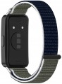 Pasek opaska Nylonowa RabbitMob do Huawei Band 8/9/10 | Szaro Niebieski