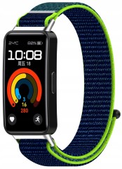 Pasek opaska Nylonowa RabbitMob do Huawei Band 8/9/10 | Limonkowy