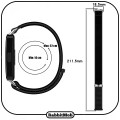 Pasek opaska Nylonowa RabbitMob do Huawei Band 8/9/10 | Limonkowy