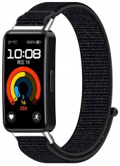 Pasek opaska Nylonowa RabbitMob do Huawei Band 8/9/10 | Czarny