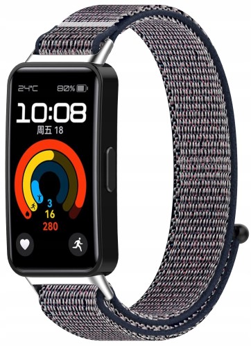 Pasek opaska Nylonowa RabbitMob do Huawei Band 8/9/10 | Granatowy
