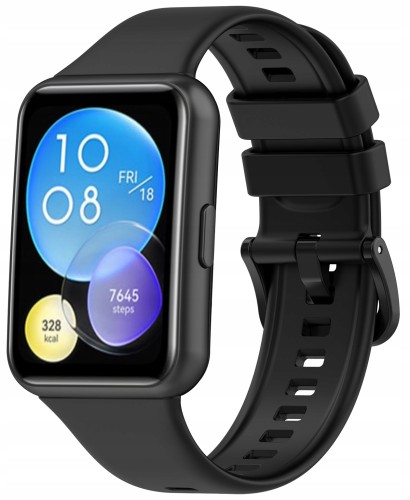 Pasek opaska wymienna RabbitMob do Huawei Watch Fit 2 | Czarny