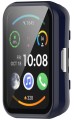 Etui ochronne + SZKŁO HARTOWANE 2w1 do Huawei Watch Fit 2 | Granatowy
