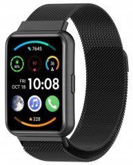 Bransoleta pasek Milanese RabbiMob do Huawei Watch Fit 2 | Czarny
