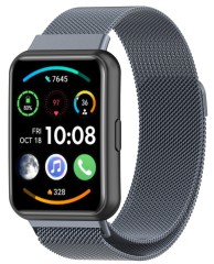 Bransoleta pasek Milanese RabbiMob do Huawei Watch Fit 2 | Grafitowy