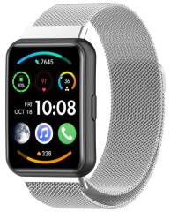 Bransoleta pasek Milanese RabbiMob do Huawei Watch Fit 2 | Srebrny