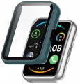 Etui ochronne + SZKŁO HARTOWANE 2w1 do Huawei Watch Fit 2 | Zielone