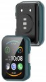 Etui ochronne + SZKŁO HARTOWANE 2w1 do Huawei Watch Fit 2 | Zielone