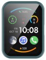 Etui ochronne + SZKŁO HARTOWANE 2w1 do Huawei Watch Fit 2 | Zielone