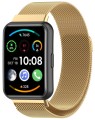 Bransoleta pasek Milanese RabbiMob do Huawei Watch Fit 2 | Złoty