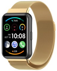 Bransoleta pasek Milanese RabbiMob do Huawei Watch Fit 2 | Złoty
