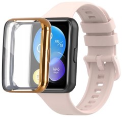 Pełne etui 360° RabbitMob Case 2w1 do Huawei Watch Fit 2 | Różowe złoto
